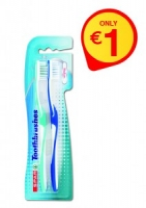 SPAR Toothbrush 2 Pack ONLY 1