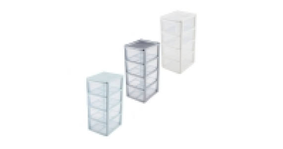 Premier 4 Drawer Storage Tower