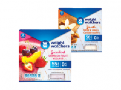 WEIGHT WATCHERS Summer Fruit/Toffee < Vanilla Yogurts