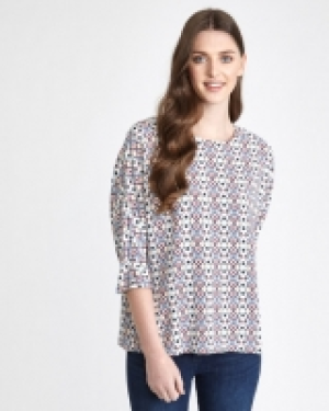Paul Costelloe Living Studio Print Viscose Top