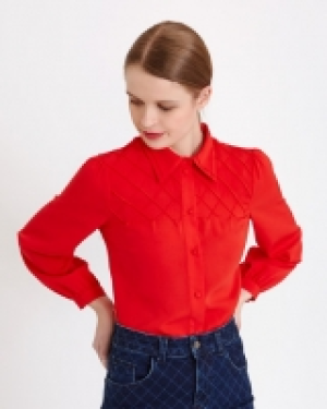 Savida Diamond Detail Shoulder Shirt