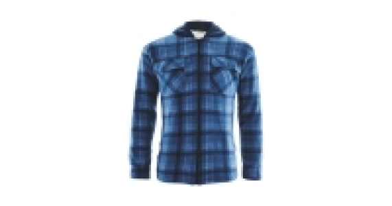 Sherpa Lined Padded Work Shirt Hoody