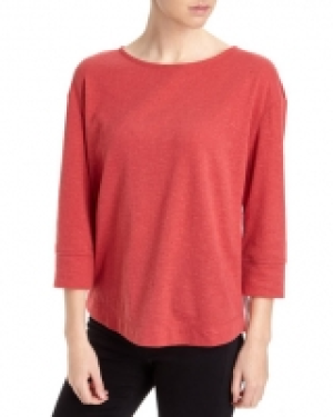 Woven Stripe Long-Sleeved Top