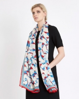 Dunnes Stores  Carolyn Donnelly The Edit Origami Print Silk Scarf