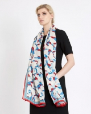 Carolyn Donnelly The Edit Origami Print Silk Scarf
