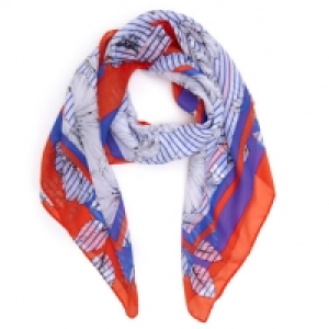 Stripe Floral Scarf
