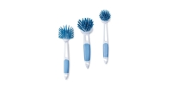 Blue Oval/Round/Pot Brush Set