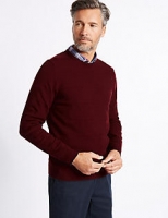 Marks and Spencer  Cotton Rich Textured Crew Jumper