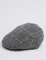 Marks and Spencer  Pure Wool Thinsulate Flat Cap with Stormwear