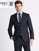 Marks and Spencer  Navy Tailored Fit Wool Suit