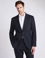 Marks and Spencer  Big & Tall Navy Striped Regular Fit Suit