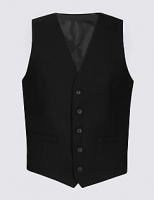 Marks and Spencer  Black Slim Fit Waistcoat