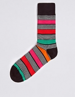 Marks and Spencer  Cotton Rich Striped Socks