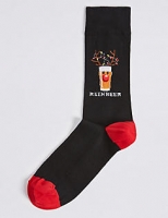 Marks and Spencer  1 Pair of Christmas Reinbeer Socks