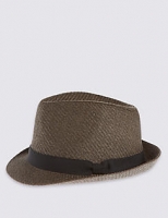 Marks and Spencer  Double Weave Textured Trilby Hat