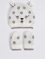 Marks and Spencer  Baby Hat & Mittens Set