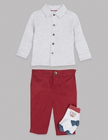 Marks and Spencer  3 Piece Polo Shirt & Trousers with Socks Outfit