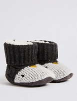 Marks and Spencer  Penguin Slipper Booties (0-24 Months)