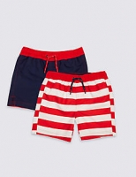 Marks and Spencer  2 Pack Swim Shorts (0-14 Years)