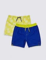 Marks and Spencer  2 Pack Swim Shorts (0-8 Years)