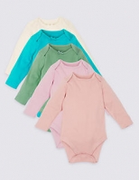 Marks and Spencer  5 Pack Assorted Pure Cotton Bodysuits