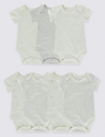 Marks and Spencer  7 Pack Unisex Pure Cotton Bodysuits