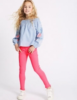 Marks and Spencer  Bright Pink Cotton Rich Super Skinny Jeans (3-16 Years)
