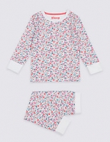 Marks and Spencer  Ditsy Print Pyjamas with Stretch (1-7 years)
