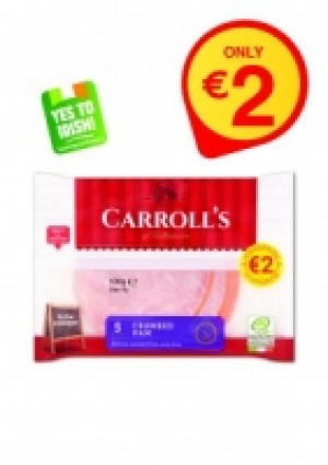 CARROLLS Sliced Ham Range (Pre Pack) 5 Pack 100g ONLY 2