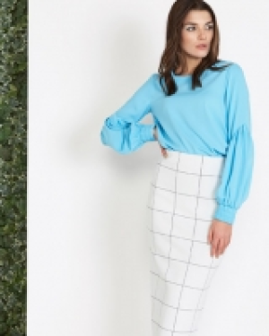 Lennon Courtney at Dunnes Stores Blue Drop Sleeve Top