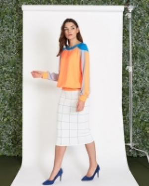 Lennon Courtney at Dunnes Stores Check Skirt