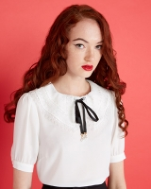 Savida Lace Collar Blouse