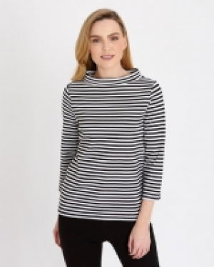 Gallery Striped Bardot Top