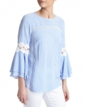 Stripe Lace Top
