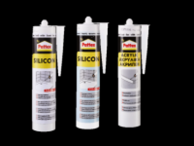 PATTEX® Transparent/White Silicone/ White Acrylic Sealant