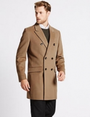 Wool Blend Double Breasted Coat 210.00 €