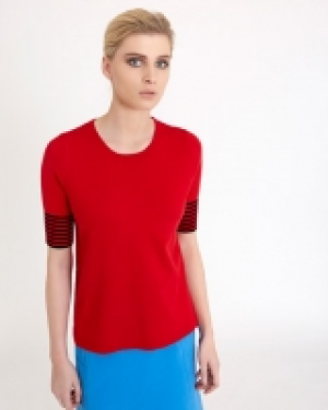 Carolyn Donnelly The Edit Striped Back Sweater