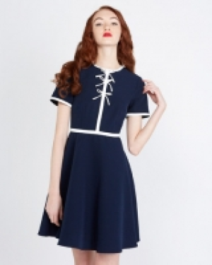 Savida Piping Bow Dress