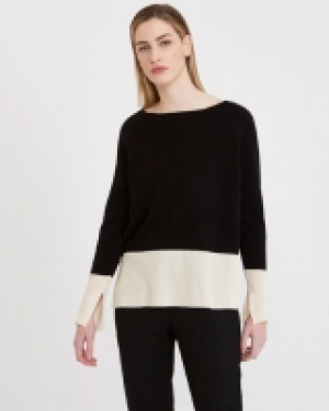 Carolyn Donnelly The Edit Cotton Contrast Sweater
