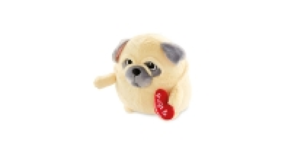 Valentines Pug Plush Toy