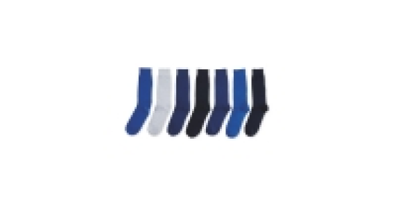 Mens Avenue Blue Socks 7-Pack
