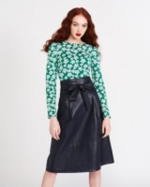 Savida Flower Jersey Jacquard Top