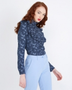 Savida Denim Flower Shirt