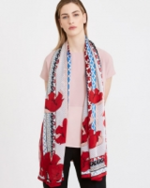 Carolyn Donnelly The Edit Geometric Panel Silk Scarf