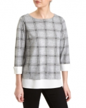 Printed Twofer Top