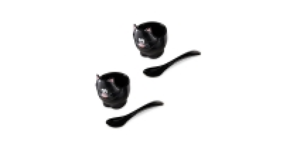 Crofton Black Cat Egg Cup Set