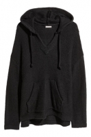 HM   Knitted hooded jumper