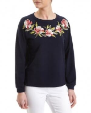 Embroidered Sweat Top