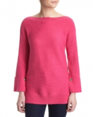 Textured Boat-Neck Jumper