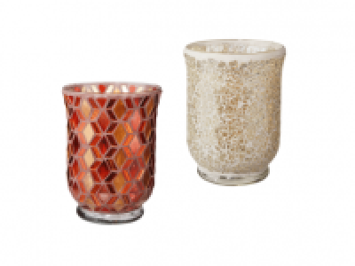 MELINERA Glass Mosaic Tealight Holder